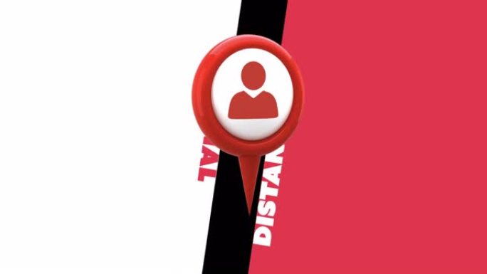 反对社交距离文本的个人资料图标