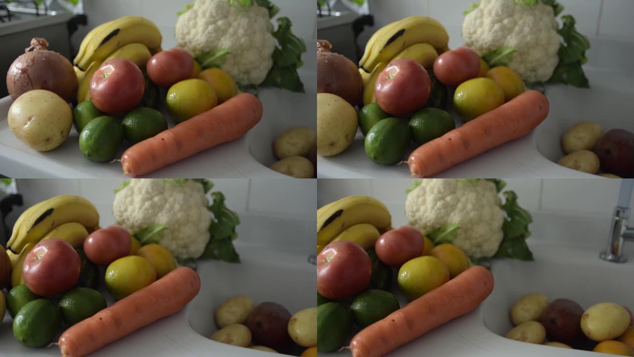 洗水果和蔬菜