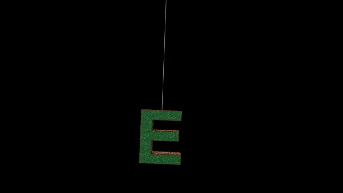 圣诞闪光装饰品字体E