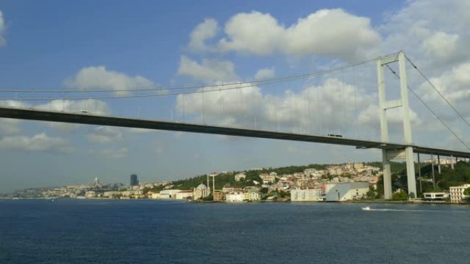 博斯普鲁斯海峡的伊斯坦布尔城市景观