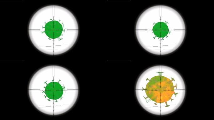 疫苗破坏冠状病毒动画。