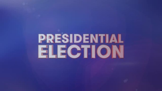 3D美国总统选举2020运动图形