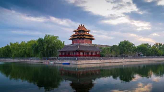 清晨从金山公园看北京故宫