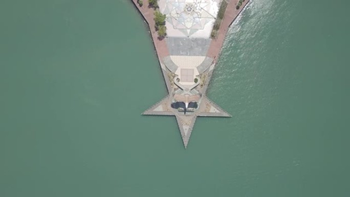 Eagle Statue Aerial view Eagle Stars Square,瓜镇,马来西