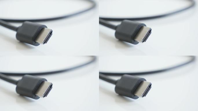 高速HDMI电缆特写4K