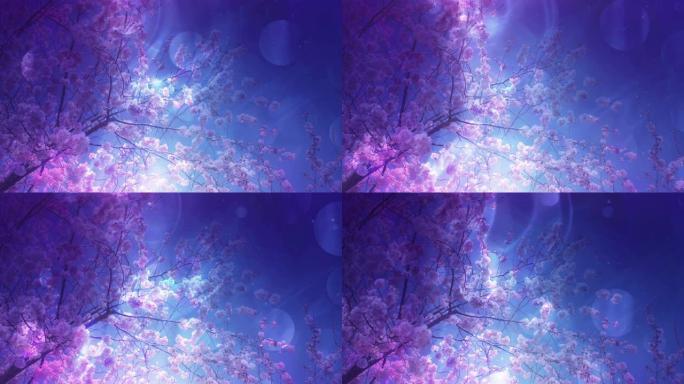 发光多彩的花卉设计