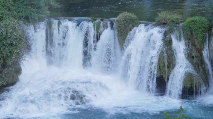 克罗地亚krka国家公园的krka瀑布