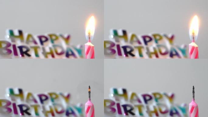 生日蛋糕和蜡烛