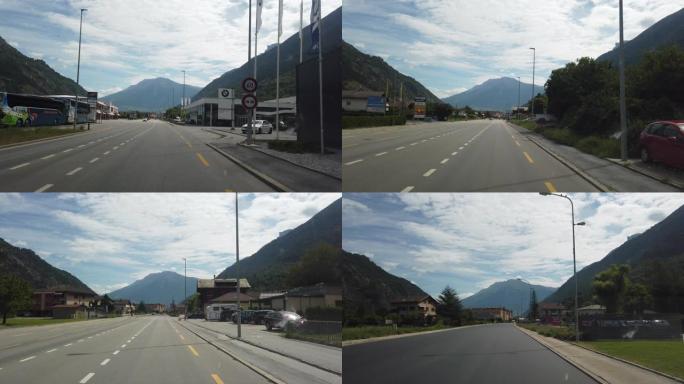 fpv在瑞士瓦莱州Visp附近的途中
