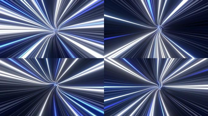 光纤电缆未来数据传输光速飞行-4k无缝环路运动背景动画