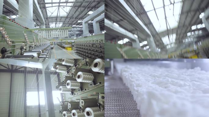 一台机器正在制造产品 工厂中的传送带 带有黄色栏杆的工厂图片