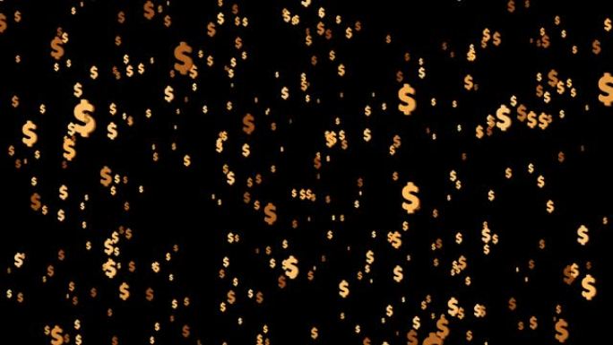 货币百万美元豪华颗粒黑色屏幕上的金色图标