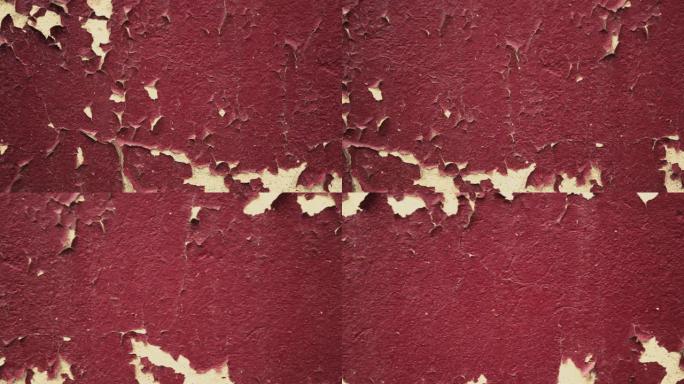 葡萄酒粉刷墙的粗糙纹理覆盖着裂缝。