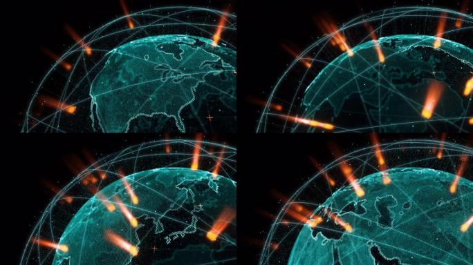 用节点转动世界地球