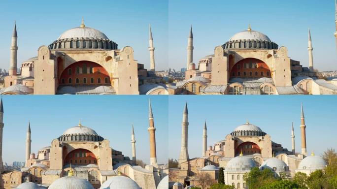 伊斯坦布尔市海和圣索菲亚大教堂鸟瞰图4