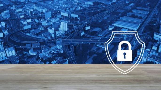 商业安全保险概念网络安全防护墙防火墙