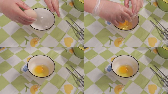平底锅打鸡蛋摊鸡蛋制作蛋皮 (1)