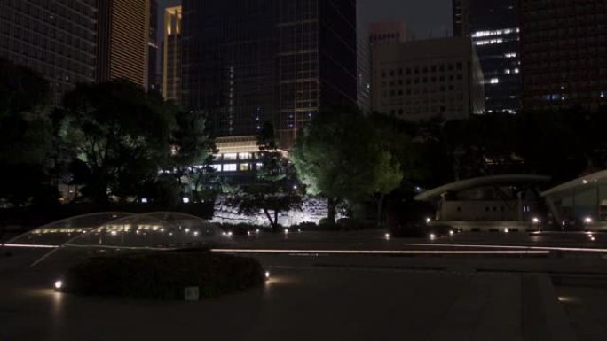 Wadakura喷泉公园，日本东京夜景