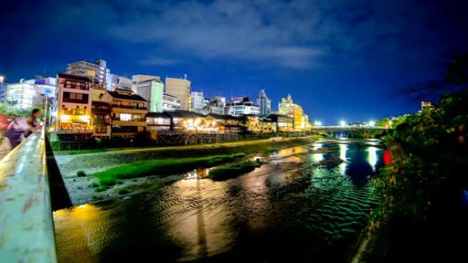 日本京都国外生活延时空旷的城市寂静孤寂