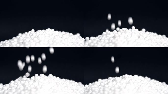 白色圆形聚苯乙烯泡沫包装材料