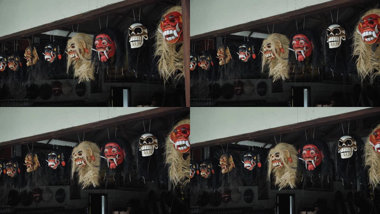Rangda mask是巴厘岛印度教的负能量符号之一