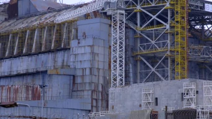 切尔诺贝利核电站被毁反应堆的建设。2016
