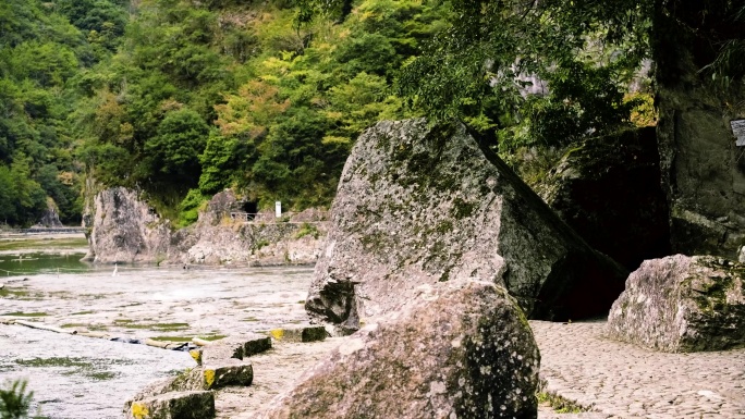 白水洋航拍优美风景全景