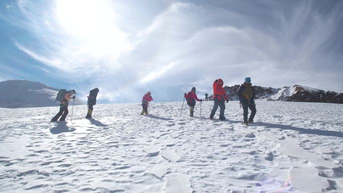 徒步旅行 体育 极限运动滑雪度假冬季旅行