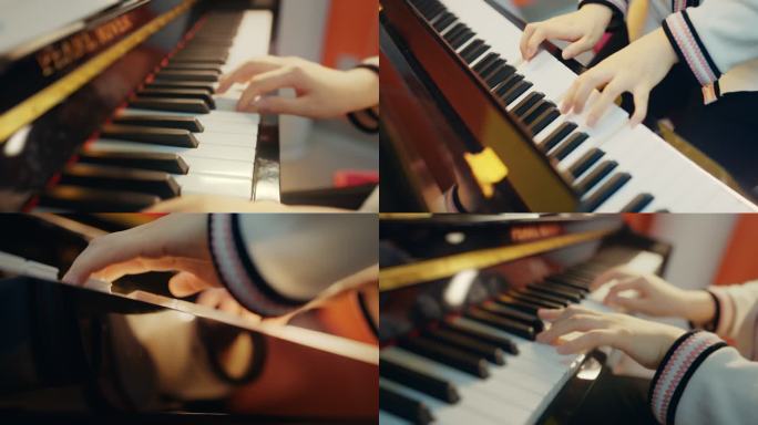 钢琴练习  弹钢琴 钢琴 钢琴学习教学
