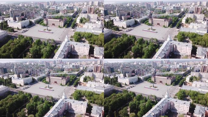 沃罗涅日中心有建筑物和列宁广场
