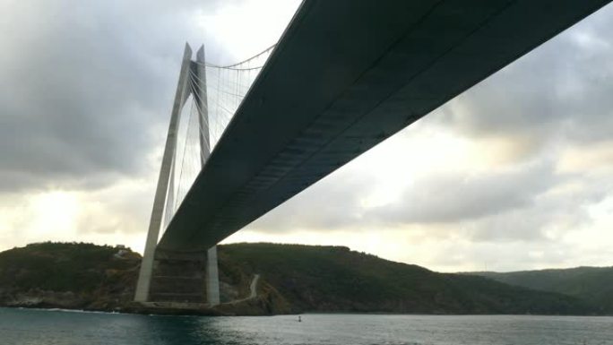 博斯普鲁斯海峡入口处的桥下