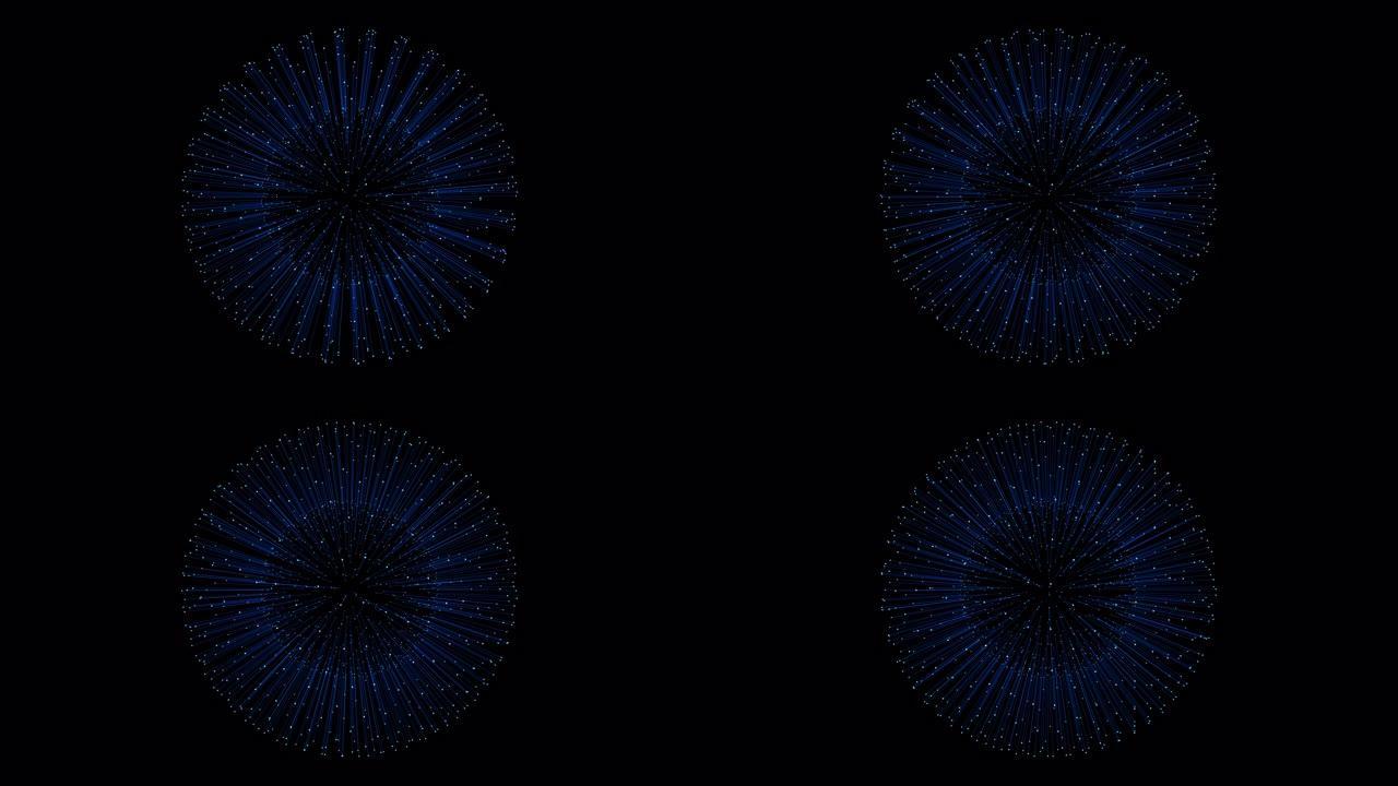 4k蓝色耀斑球光纤激光飞行粒子能量技术背景