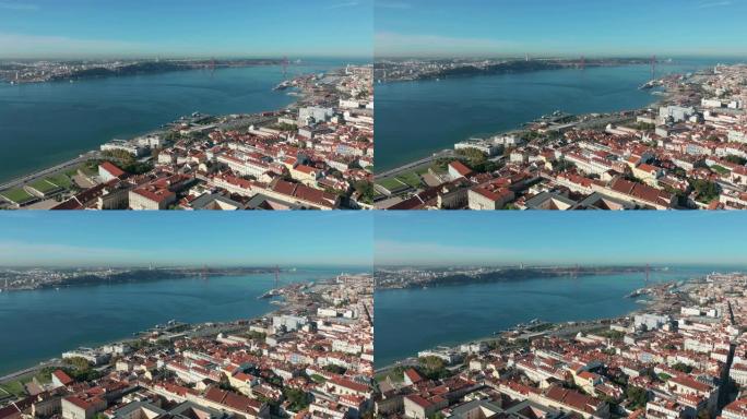 鸟瞰图。葡萄牙里斯本最大城市