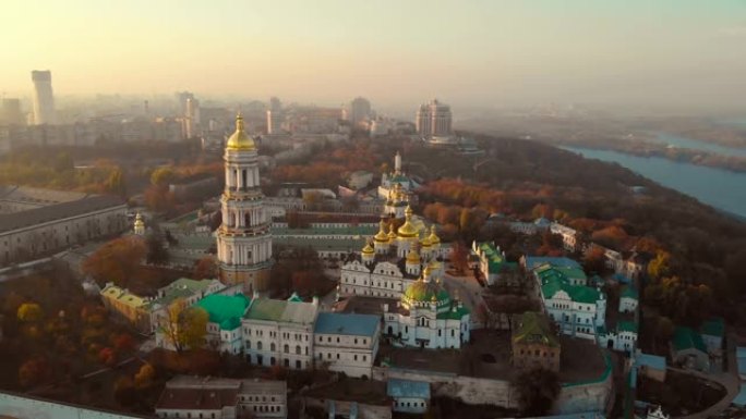 乌克兰基辅的基辅Pechersk Lavra鸟瞰图