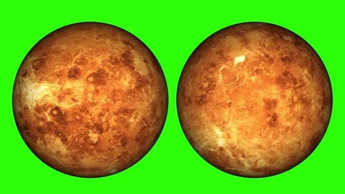 金星行星的太阳日，金星的旋转和变化的阴影，