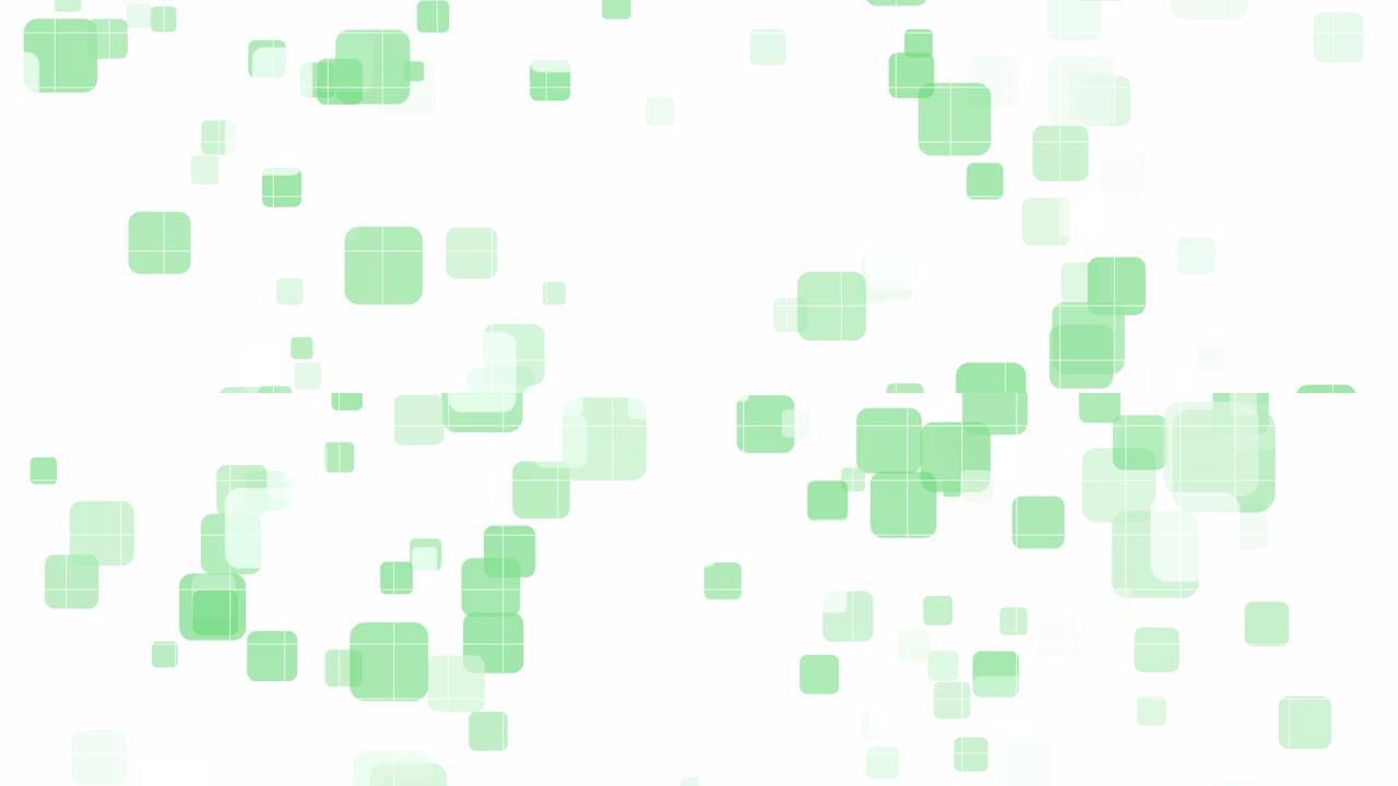 4k抽象商业技术绿色方形白色背景