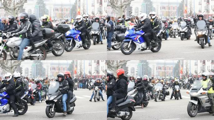 西班牙巴利亚多利德-2020年1月11日: 摩托车会 “企鹅”