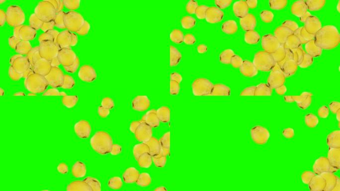 柠檬组下降过渡动画绿屏色度键