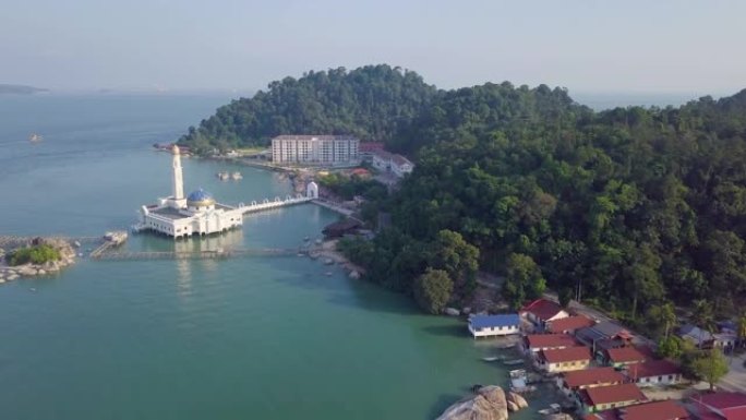 马来西亚庞克岛的浮动清真寺
