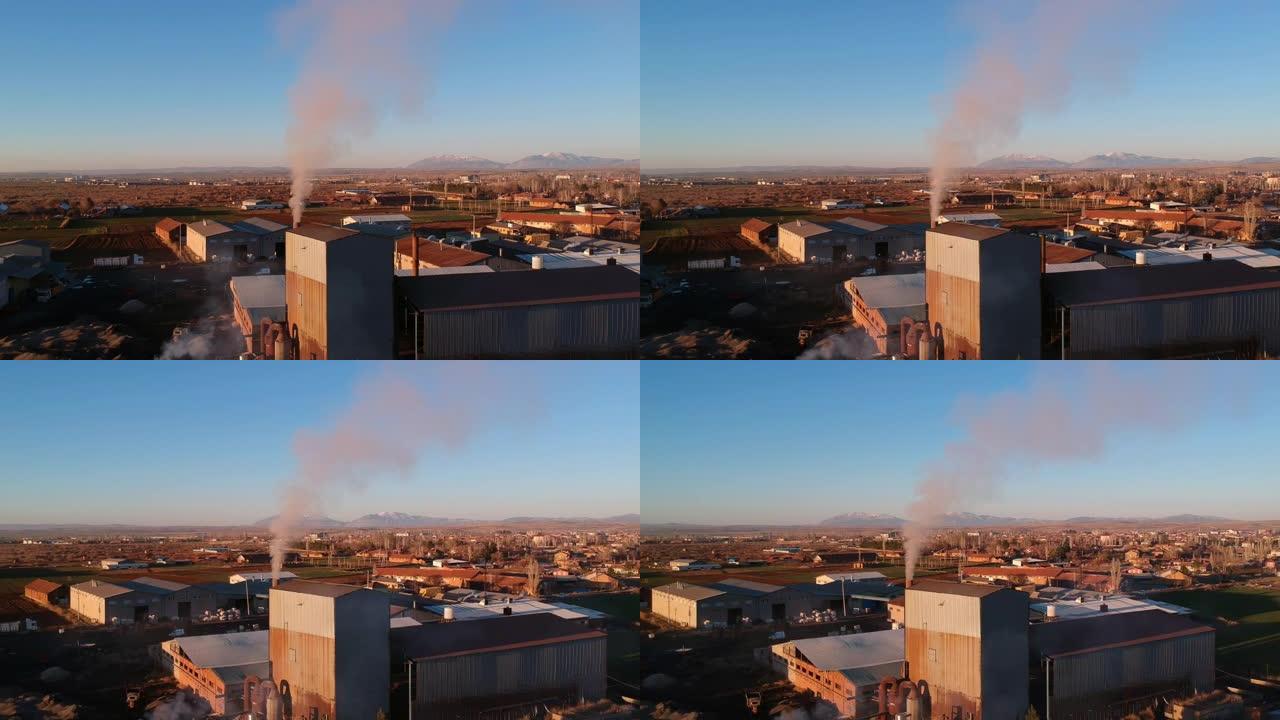 工厂烟囱污染废气排放石化油化工火电