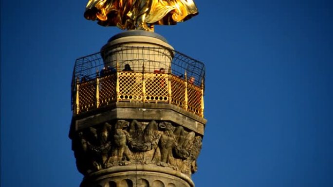 胜利柱，(Victory Column) 在德国2016年10月26日柏林