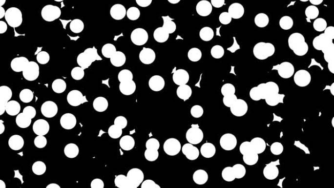 抽象圆点斑点圆点转场黑白圆点通道黑色圆点