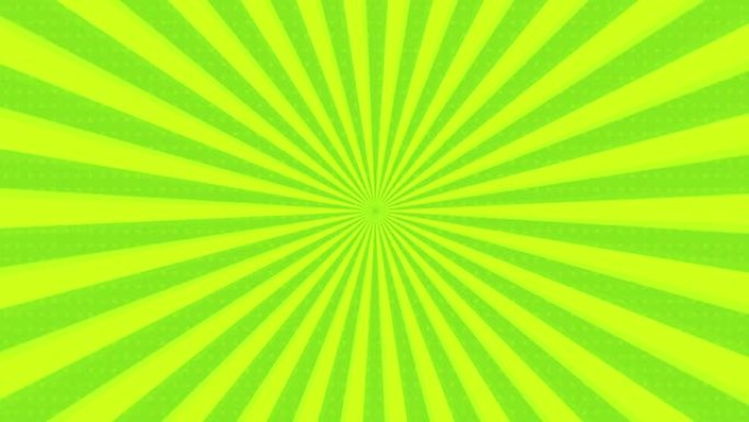 光线。明亮的绿光的太阳射线旋转成一个圆圈。