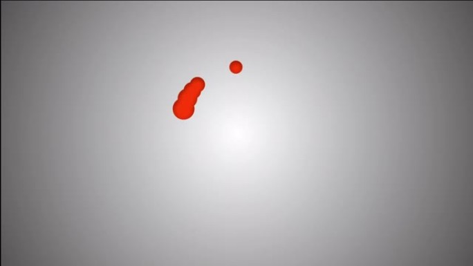 4k动画几何形状卡通背景红色圆点光斑