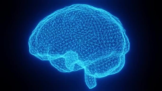 大脑的3D明亮动画