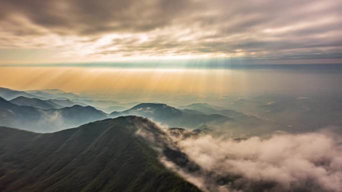 金华北山云海丁达尔