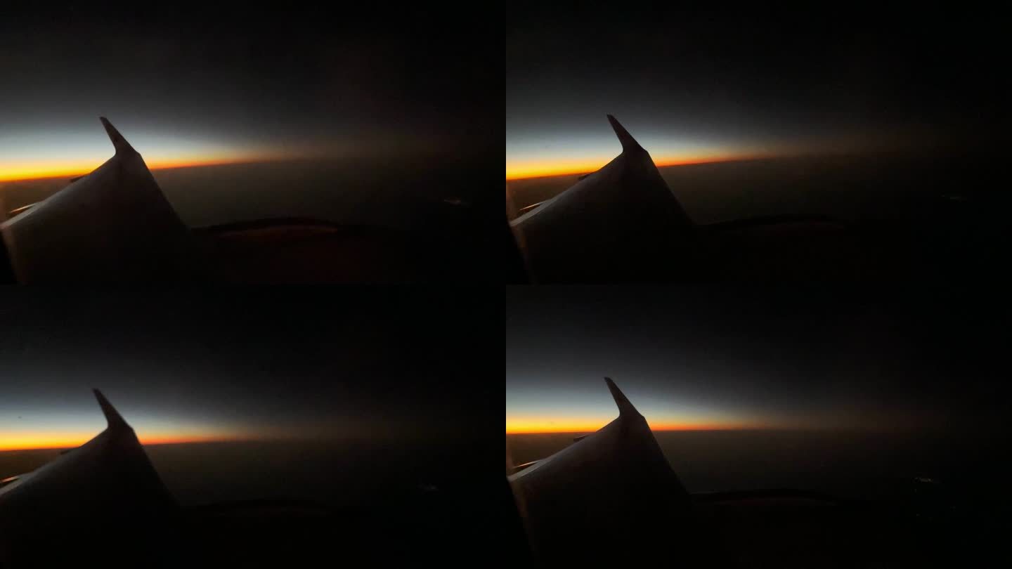 飞机天空夕阳飞行旅客拍摄落日