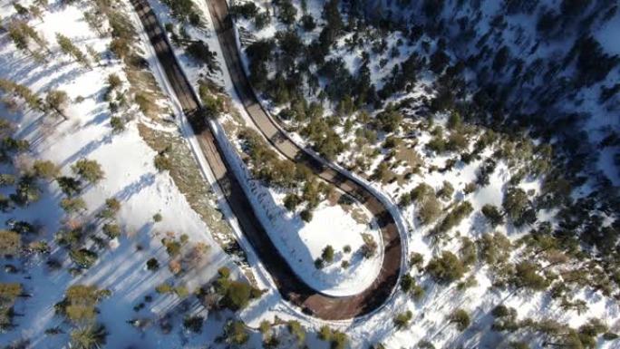 雪山路鸟瞰图