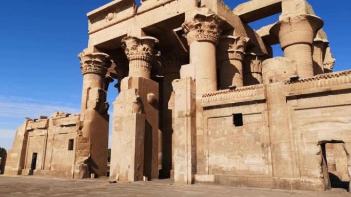 埃及Kom-Ombo的Sebek古庙遗址。