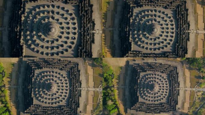 Aerial view of Magelang, Java Central,印度尼西亚